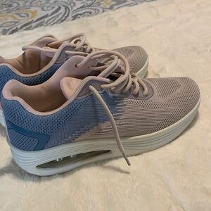 Stylish Women's Sneakers in Blue and Pink